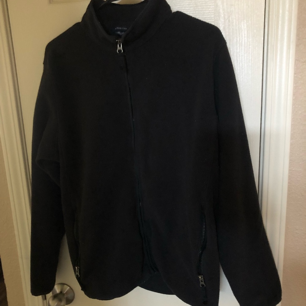 Black cozy zipper sweater